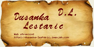 Dušanka Leštarić vizit kartica